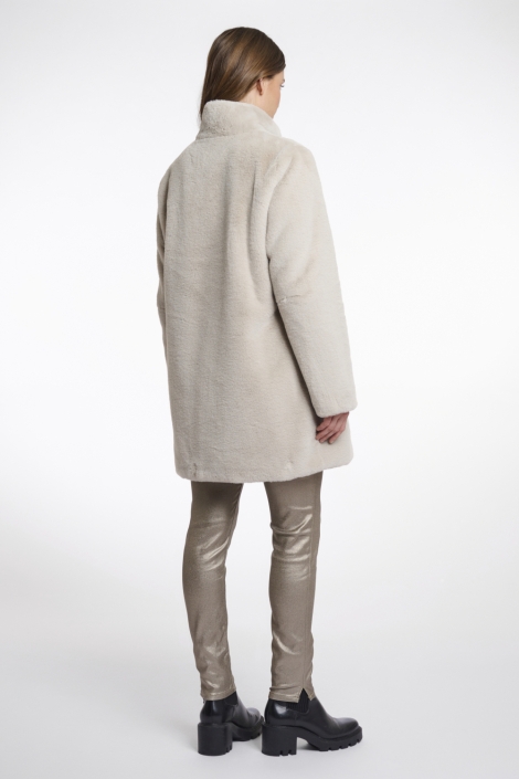 Rino & Pelle single breasted fake fur coat